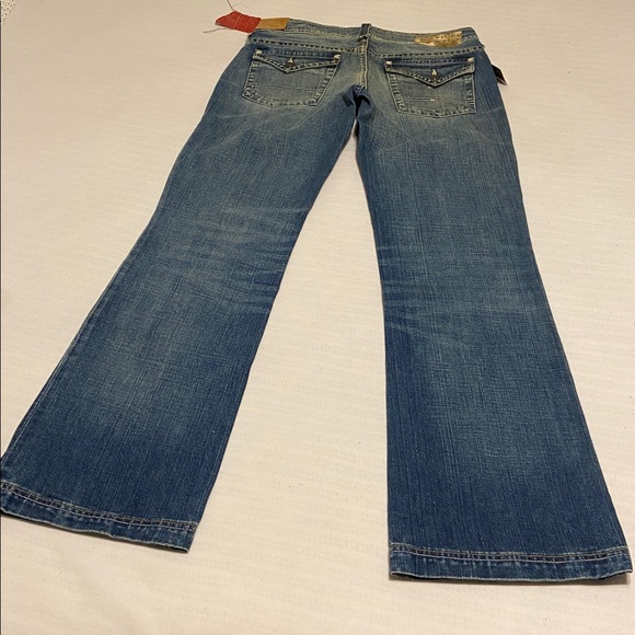 Tommy Hilfiger Denim Heritage ROBIN Dark Wash Flare New Jeans Size 28 x 32” - Picture 13 of 16